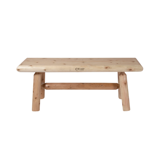 Canadian Outdoor Log Zitbank Cederhout 120 cm
