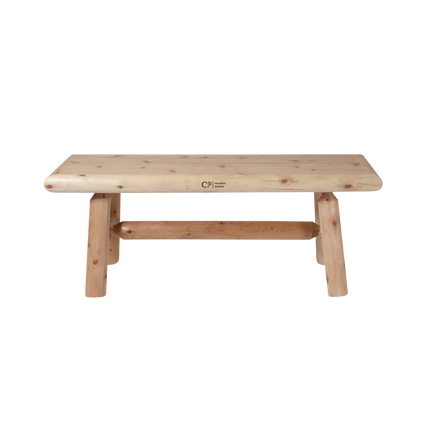 Canadian Outdoor Log Zitbank 120 cm Cederhout