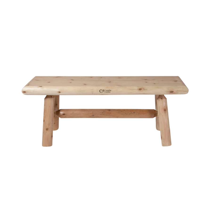 Canadian Outdoor Log Zitbank Cederhout 120 cm