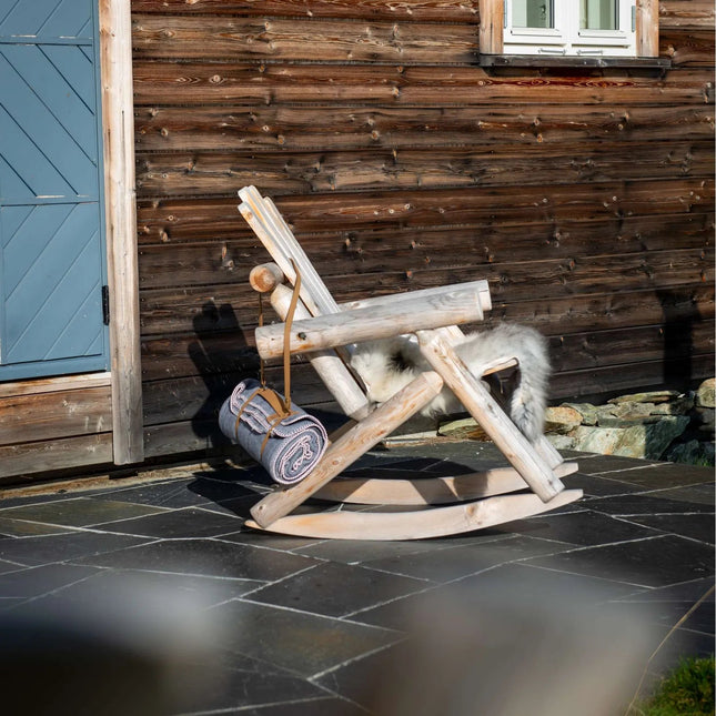 Canadian Outdoor Log Schommelstoel Cederhout