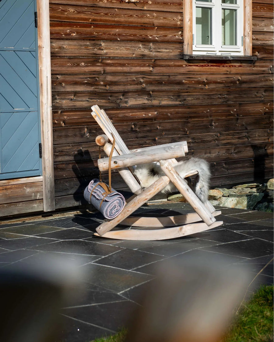 Canadian Outdoor Log Schommelstoel Cederhout 2