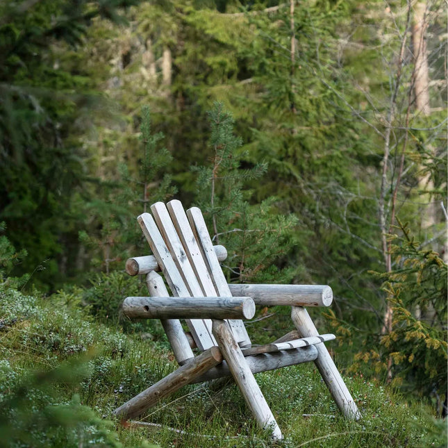 Canadian Outdoor Log Schommelstoel Cederhout
