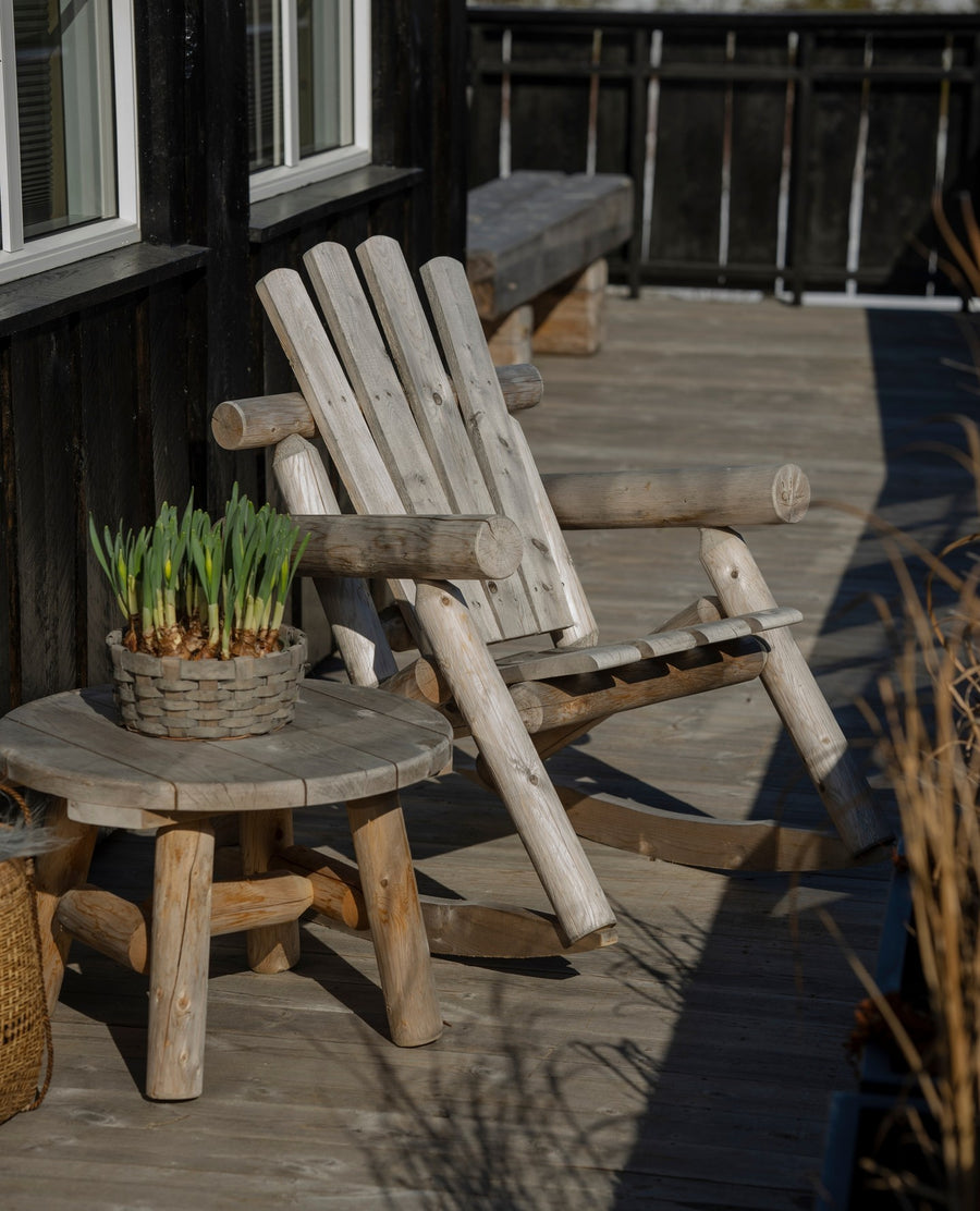 Canadian Outdoor Log Schommelstoel Cederhout 4