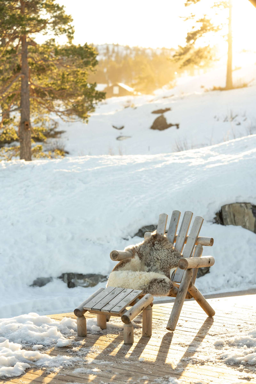 Canadian Outdoor Log Tuinstoel - Firesite
