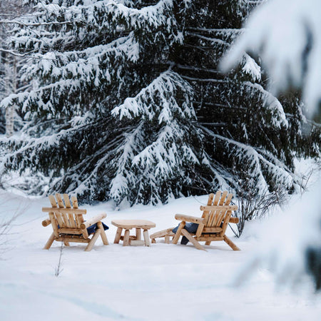 Canadian Outdoor Log Tuinstoel - Firesite