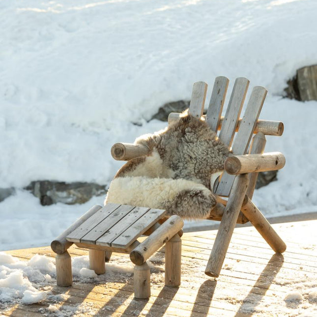 Canadian Outdoor Log Voetenbank Cederhout