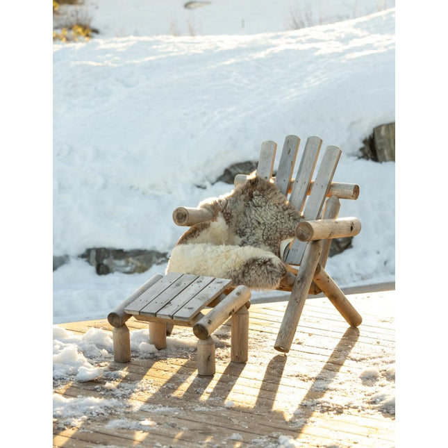 Canadian Outdoor Log Voetenbank Cederhout