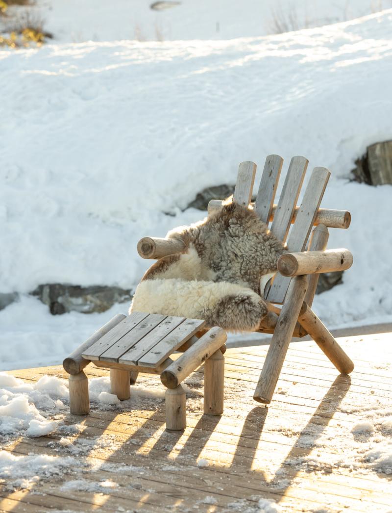 Canadian Outdoor Log Voetenbank Cederhout 3