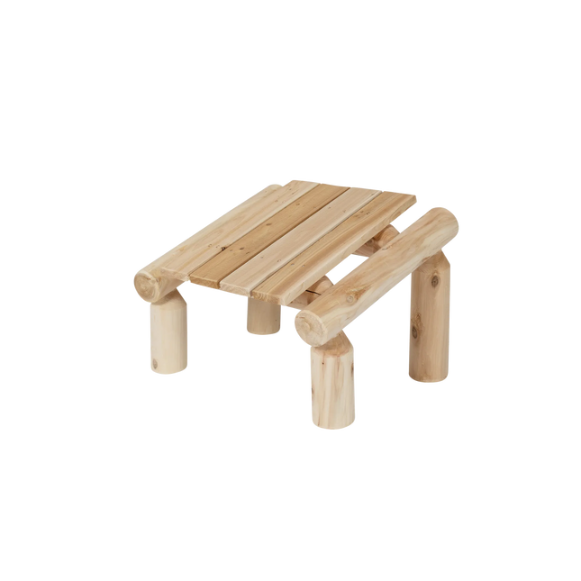 Canadian Outdoor Log Voetenbank Cederhout