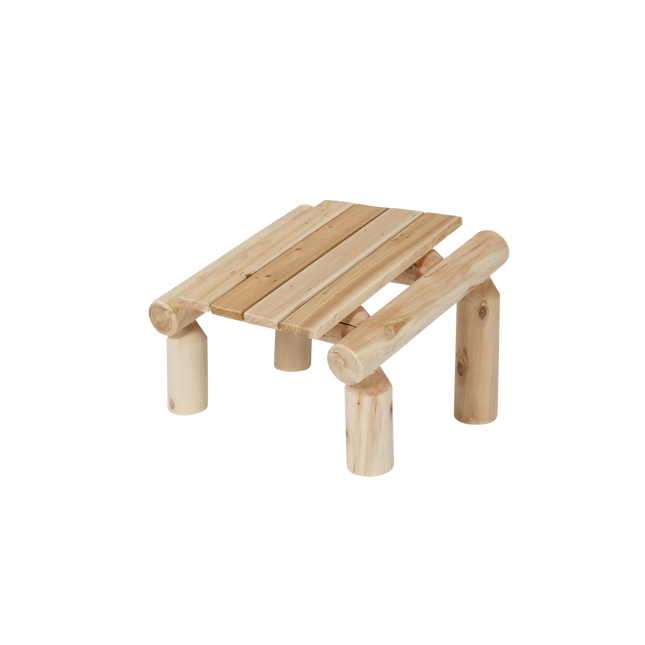 Canadian Outdoor Log Voetenbank Cederhout