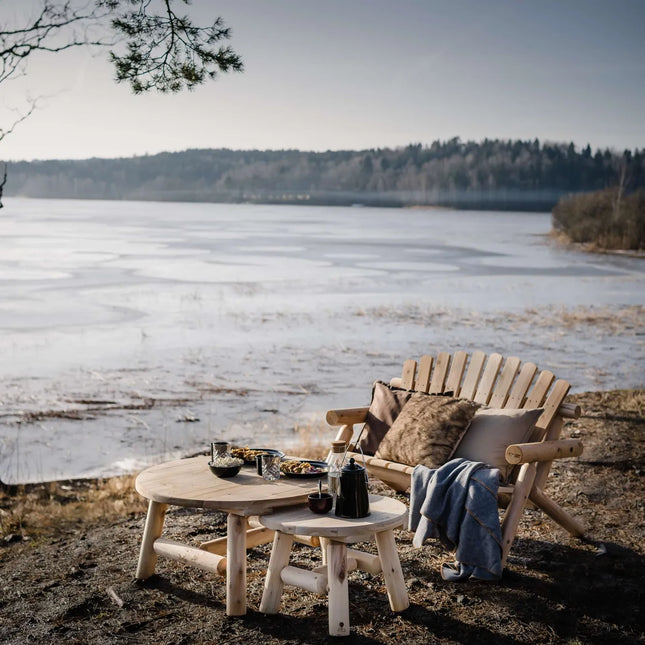 Canadian Outdoor Log Tuinbank Tweezitter Cederhout