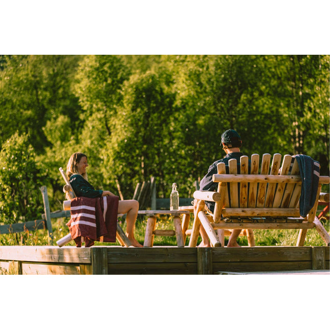 Canadian Outdoor Log Tuinbank Tweezitter Cederhout