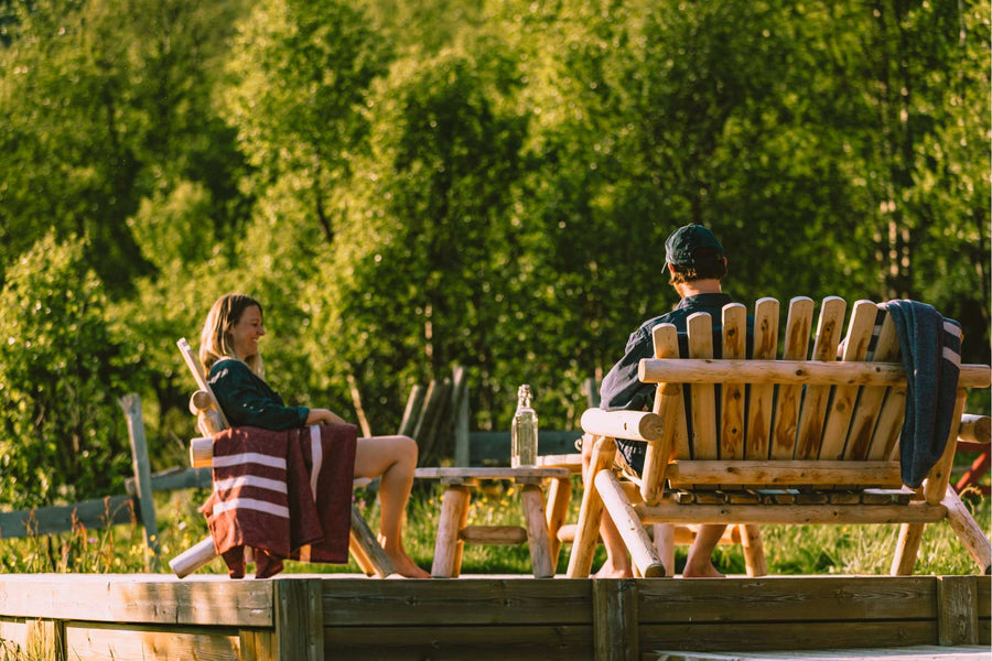 Canadian Outdoor Log Tuinbank Tweezitter Cederhout 4