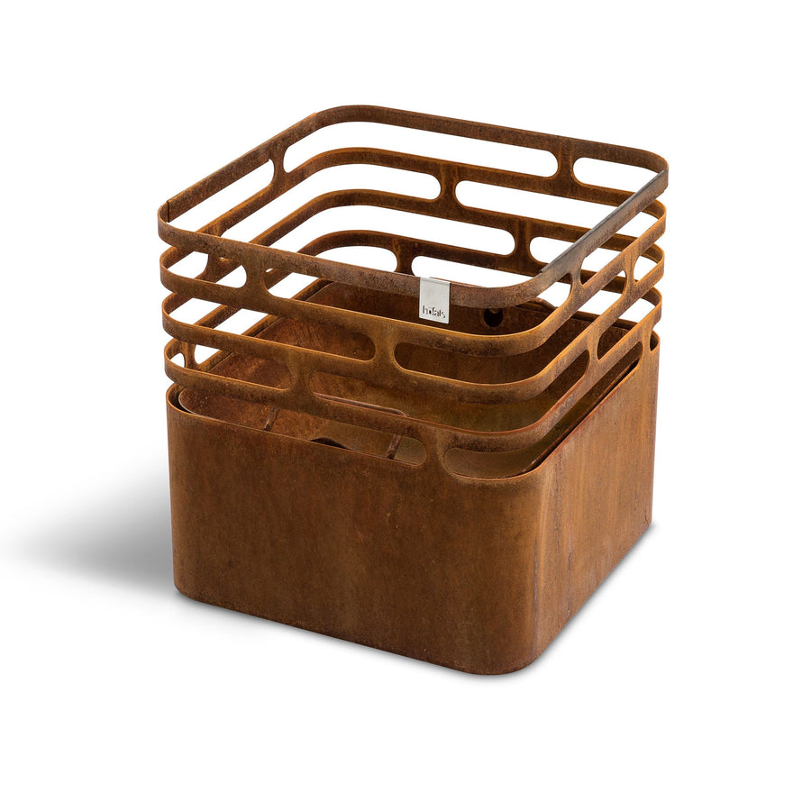 Höfats CUBE Vuurkorf Roest cortenstaal - Firesite