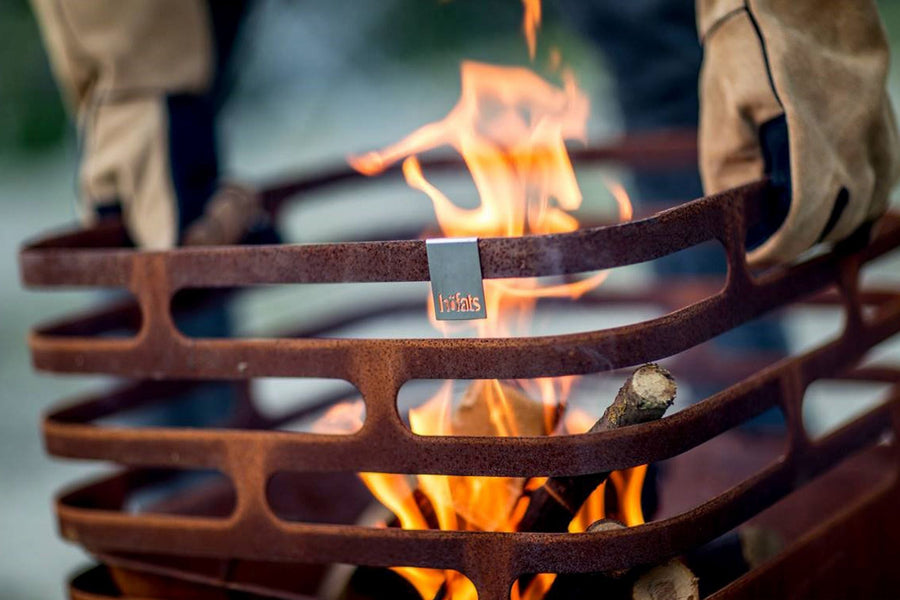 Höfats CUBE Vuurkorf Roest cortenstaal - Firesite