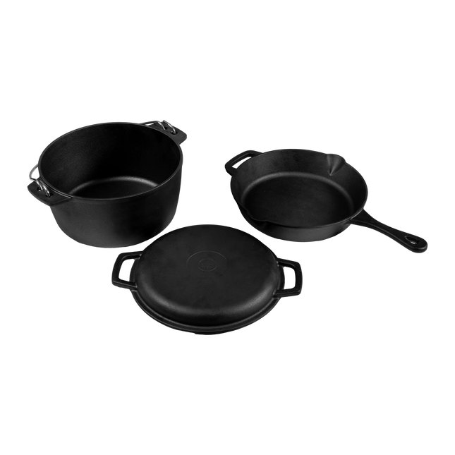 Espegard Gietijzeren Pannenset