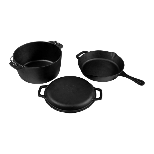 Espegard Gietijzeren Pannenset