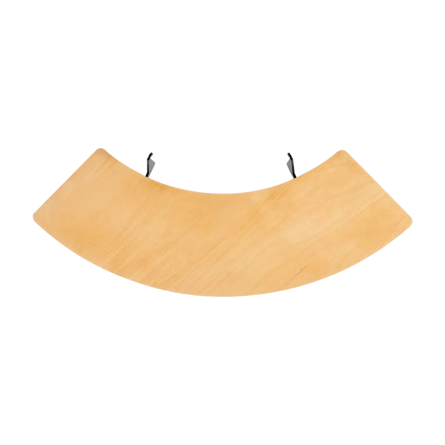 Espegard bijzettafel van licht hout met stalen haken voor de Pilar vuurkorf