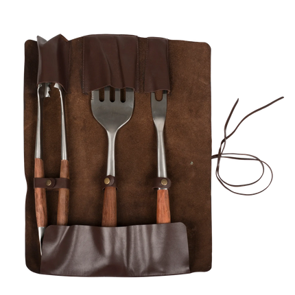 Espegard Grillsett BBQ gereedschapset met grilltang, bakspatel en trancheervork