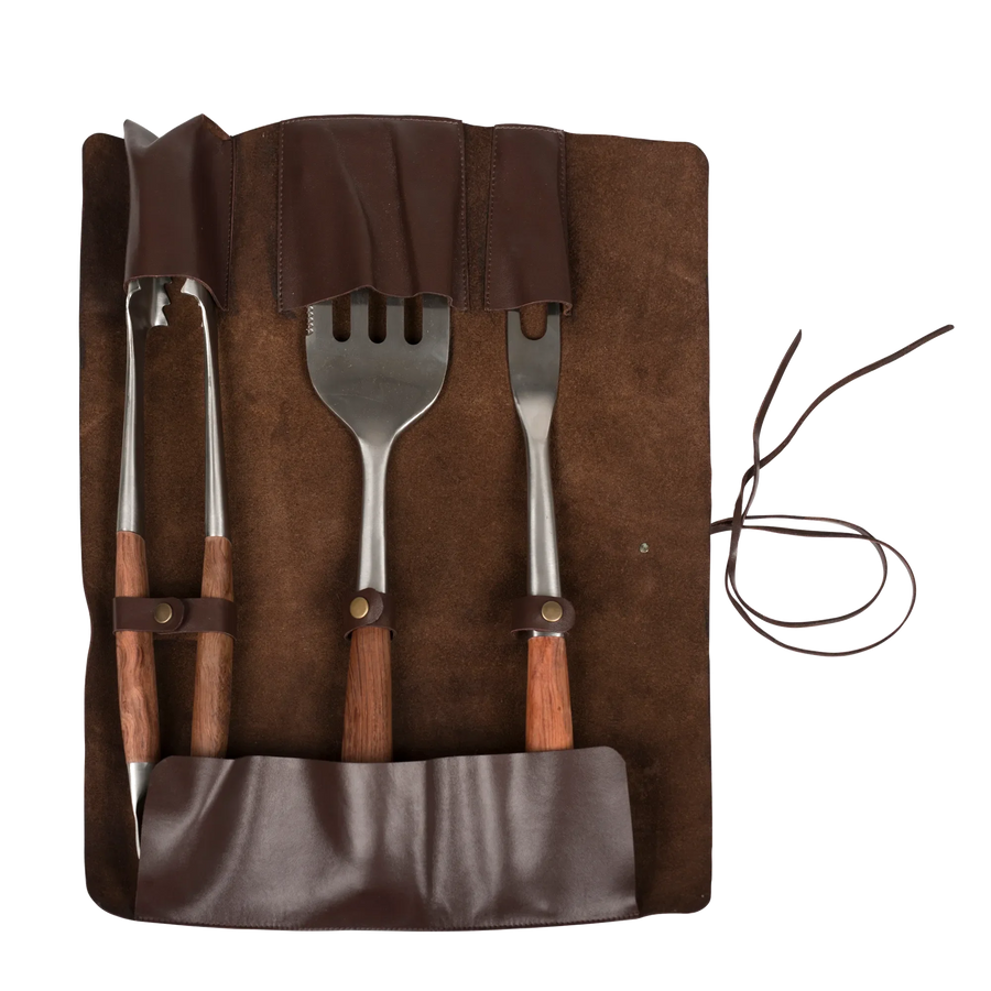 Espegard Grillsett BBQ gereedschapset met grilltang, bakspatel en trancheervork