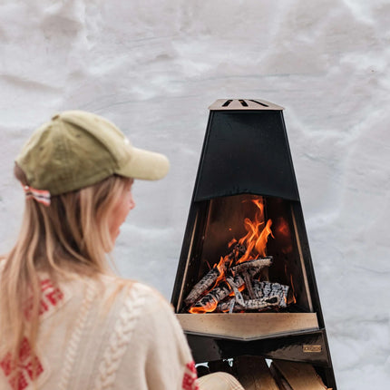 Espegard Utepeis Buitenhaard Zwart geëmailleerd staal 100 cm