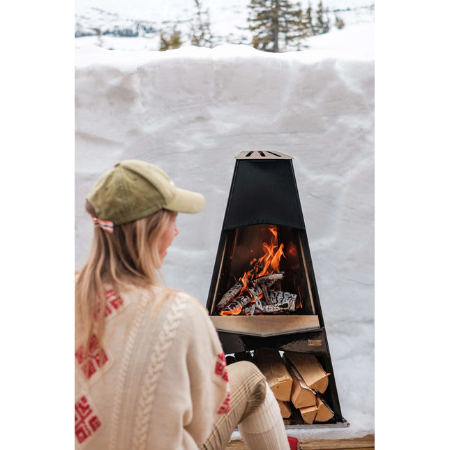 Espegard Utepeis Buitenhaard Zwart geëmailleerd staal 100 cm