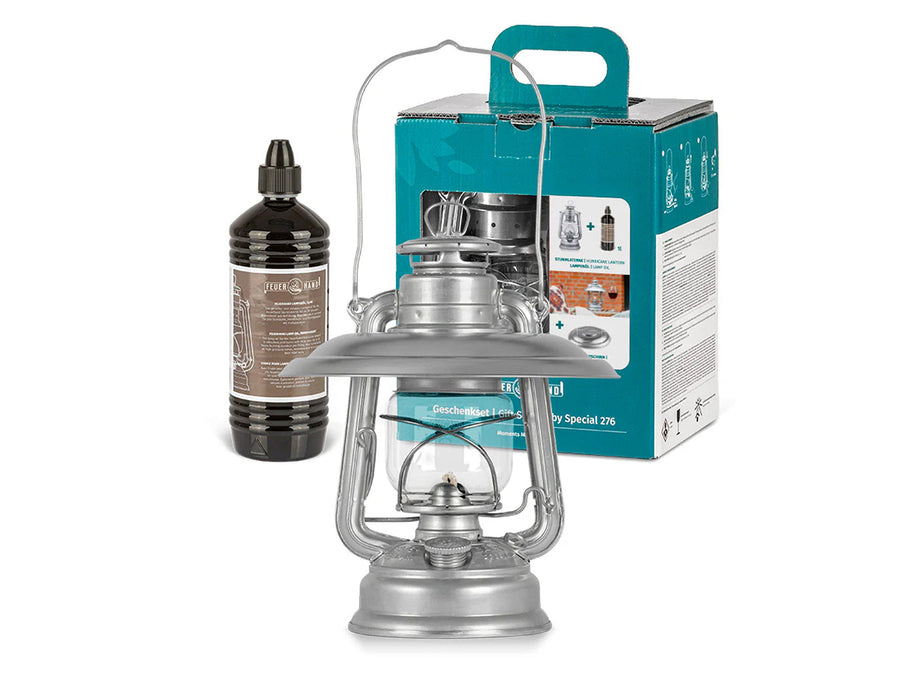 Feuerhand Stormlantaarn Baby Special 276 geschenkset Zinc - Firesite