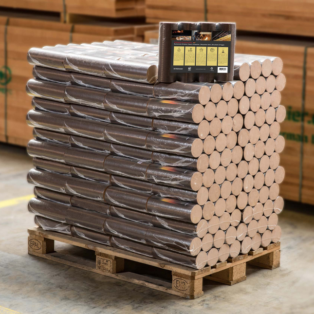 Pollmeier BeterWarm Eco Rond Premium Plus Houtbriketten pak van 4 stuks 10 kg 