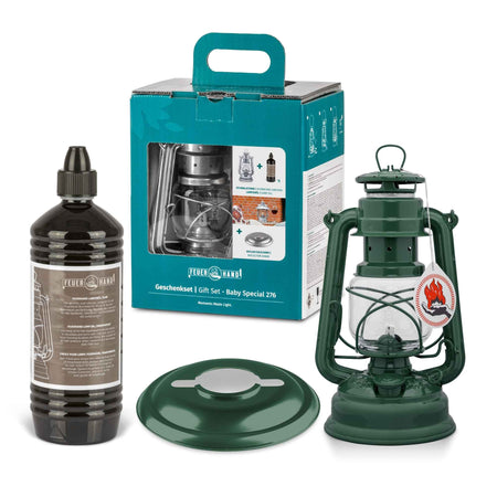 Feuerhand Stormlantaarn Baby Special 276 geschenkset Green - Firesite
