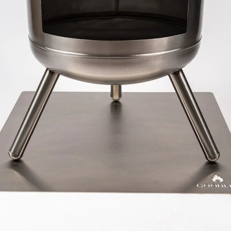 Goodlife Hittebestendige Vloerplaat RVS Vierkant 70 x 70 cm - Firesite
