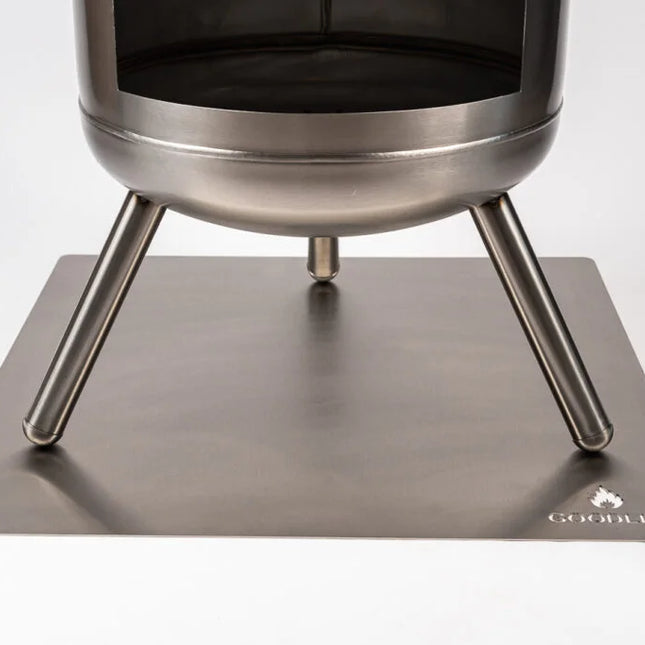 Goodlife Hittebestendige Vloerplaat RVS Vierkant 70 x 70 cm