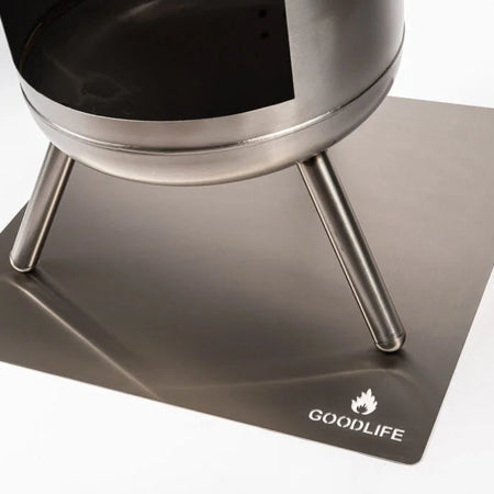 Goodlife Hittebestendige Vloerplaat RVS Vierkant 70 x 70 cm - Firesite