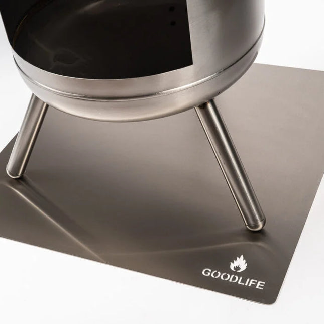 Goodlife Hittebestendige Vloerplaat RVS Vierkant 70 x 70 cm