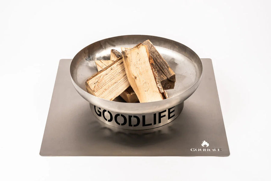 Goodlife Hittebestendige Vloerplaat RVS Vierkant 70 x 70 cm - Firesite
