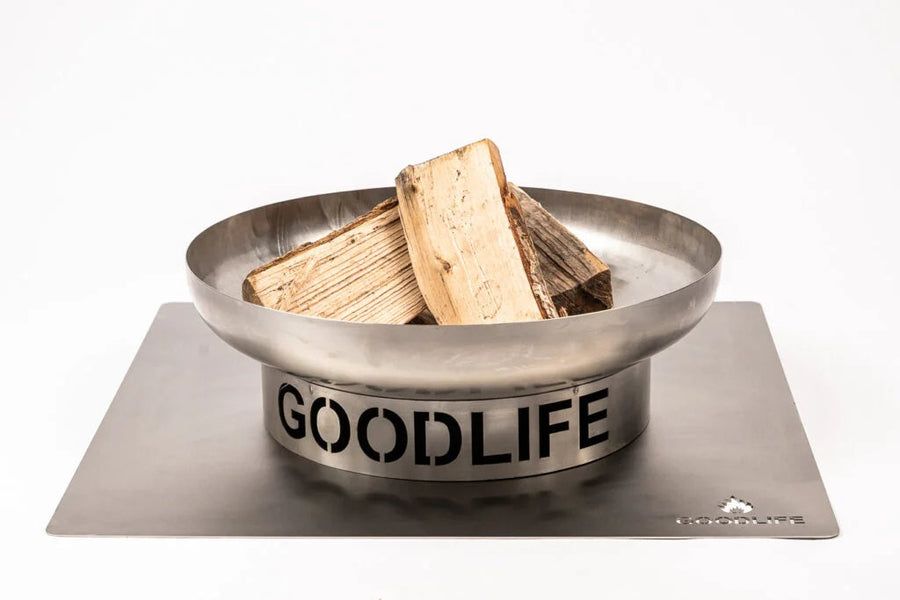 Goodlife Hittebestendige Vloerplaat RVS Vierkant 70 x 70 cm - Firesite
