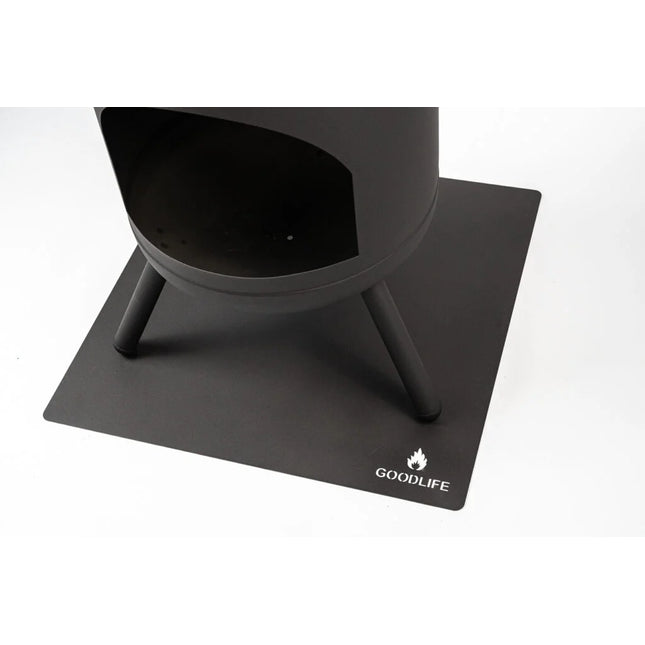 Goodlife Hittebestendige Vloerplaat RVS Zwart Vierkant 70 x 70 cm