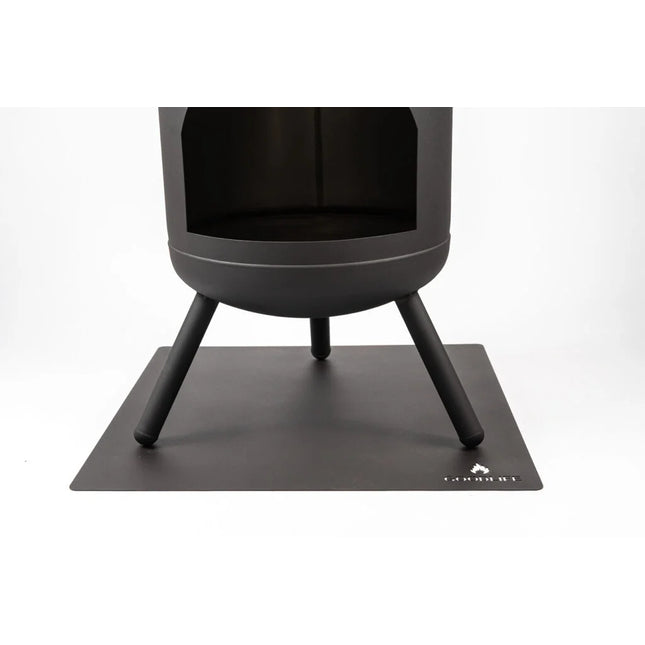 Goodlife Hittebestendige Vloerplaat RVS Zwart Vierkant 70 x 70 cm