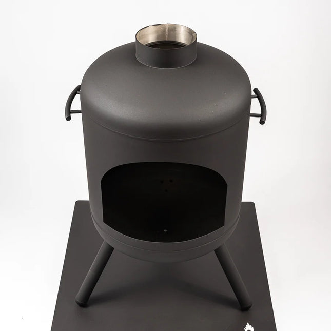 Goodlife Hittebestendige Vloerplaat RVS Zwart Vierkant 70 x 70 cm