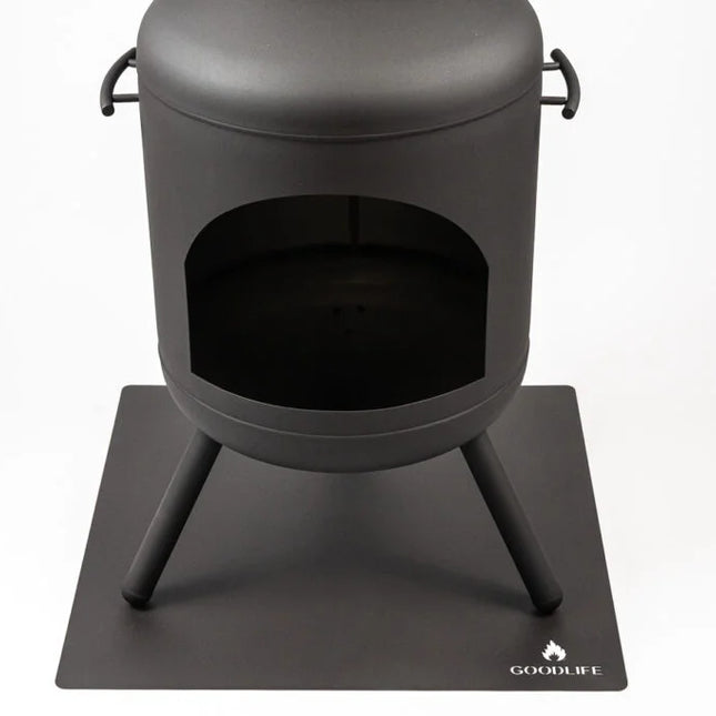 Goodlife Hittebestendige Vloerplaat RVS Zwart Vierkant 70 x 70 cm
