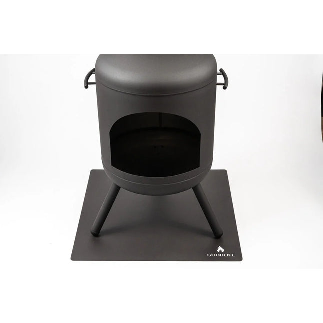 Goodlife Hittebestendige Vloerplaat RVS Zwart Vierkant 70 x 70 cm