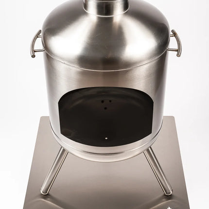 Goodlife Hittebestendige Vloerplaat RVS Vierkant 70 x 70 cm