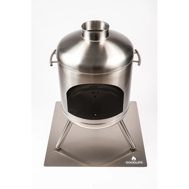 Goodlife Hittebestendige Vloerplaat RVS Vierkant 70 x 70 cm