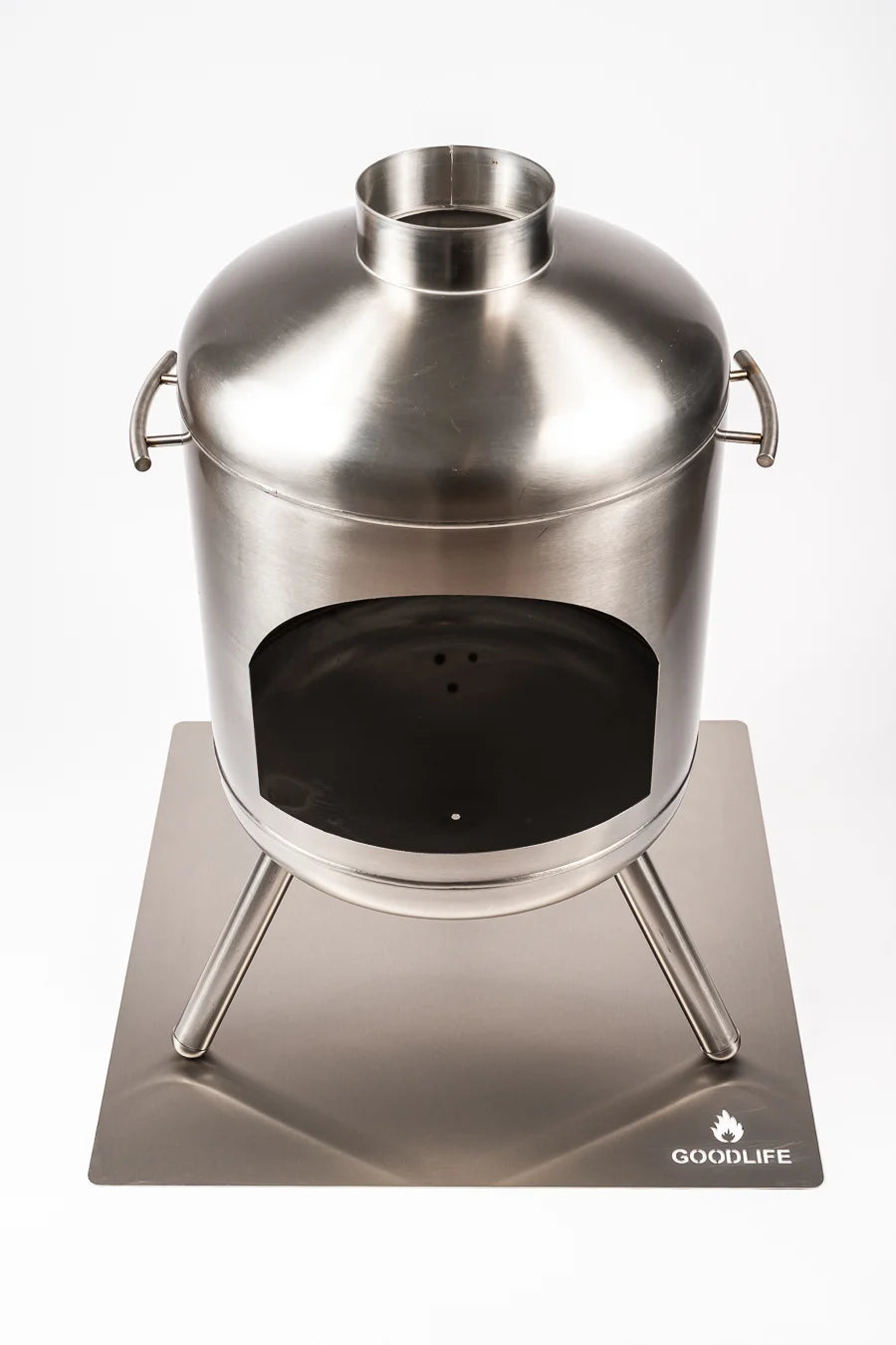 Goodlife Hittebestendige Vloerplaat RVS Vierkant 70 x 70 cm - Firesite