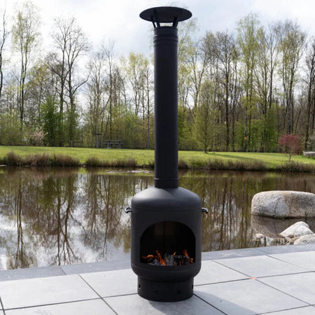 Goodlife Varme Buitenhaard RVS Zwart - Firesite