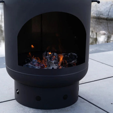 Goodlife Varme Buitenhaard RVS Zwart - Firesite