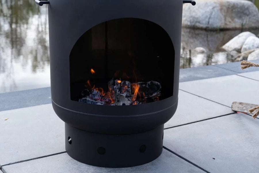 Goodlife Varme Buitenhaard RVS Zwart - Firesite