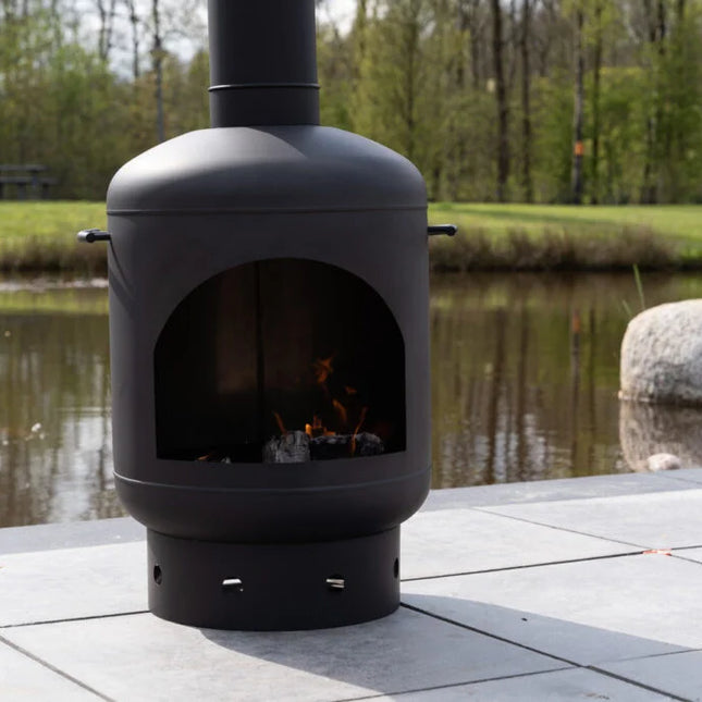 Goodlife Varme Buitenhaard RVS Zwart