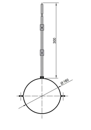 Goodlife Buitenhaard Muurbeugel RVS Ø16 cm - Firesite