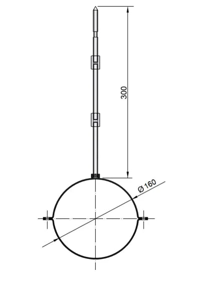 Goodlife Buitenhaard Muurbeugel RVS Ø16 cm