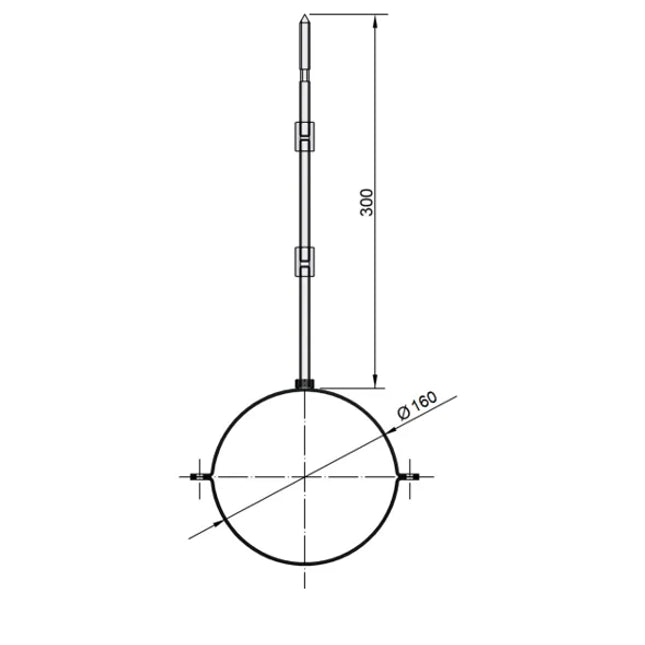 Goodlife Buitenhaard Muurbeugel RVS Ø16 cm